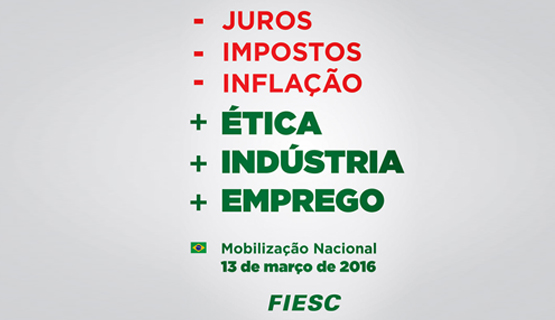 Pela ética, indústria e emprego